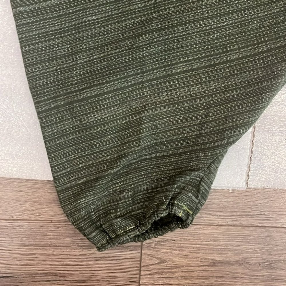 Harem pants, Green Rough cotton harem pants - Picture 5 of 8